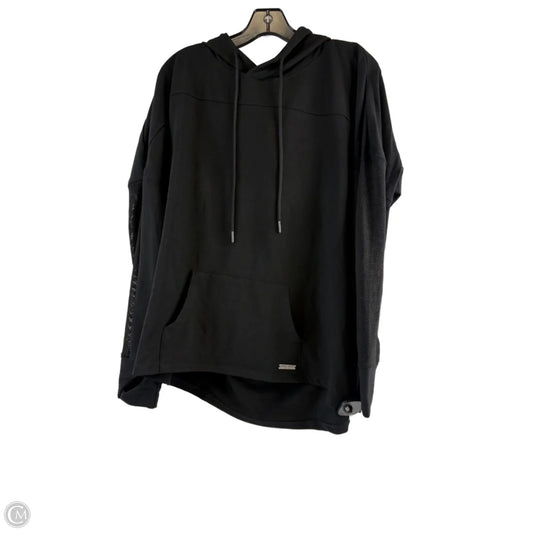 Athletic Sweatshirt Hoodie By Nine West Apparel In Black, Size: Xl