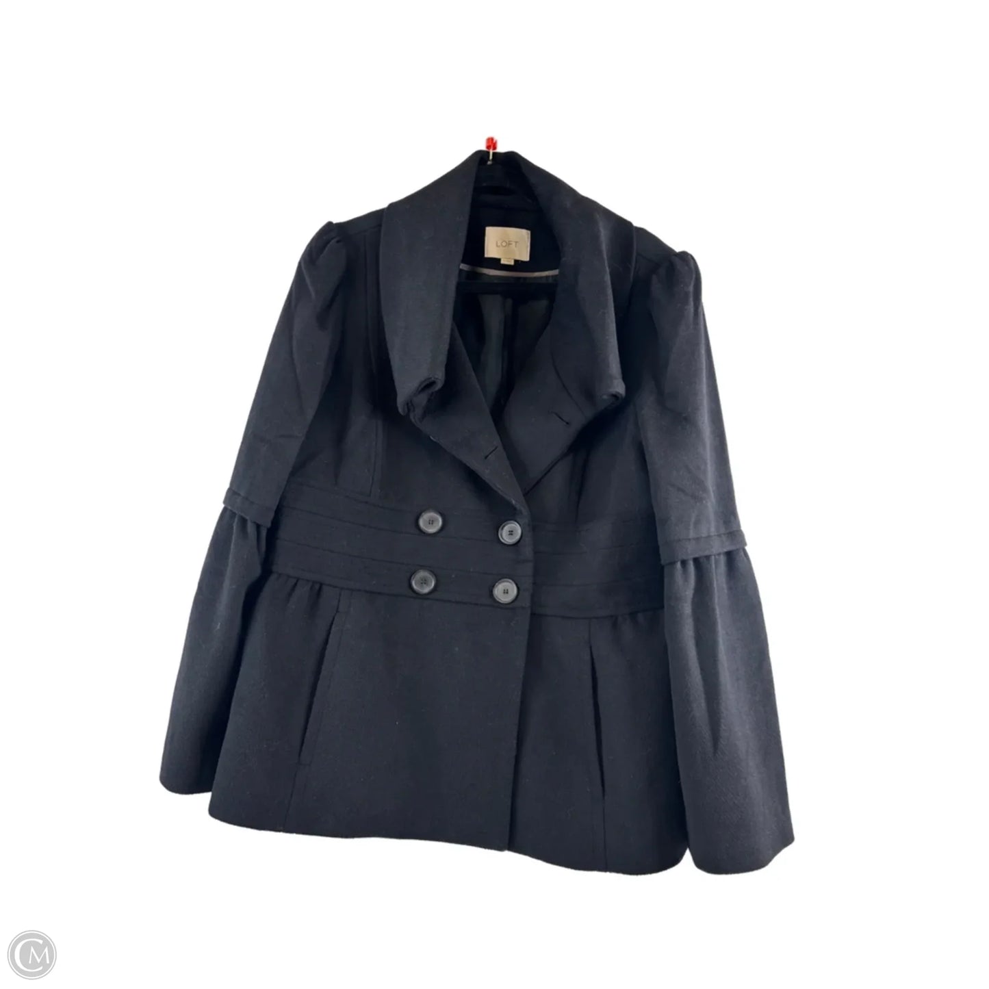 Coat Peacoat By Loft In Black, Size: Xl