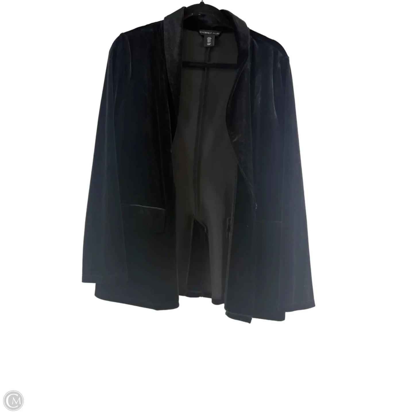 Blazer By Clothes Mentor In Black, Size: M