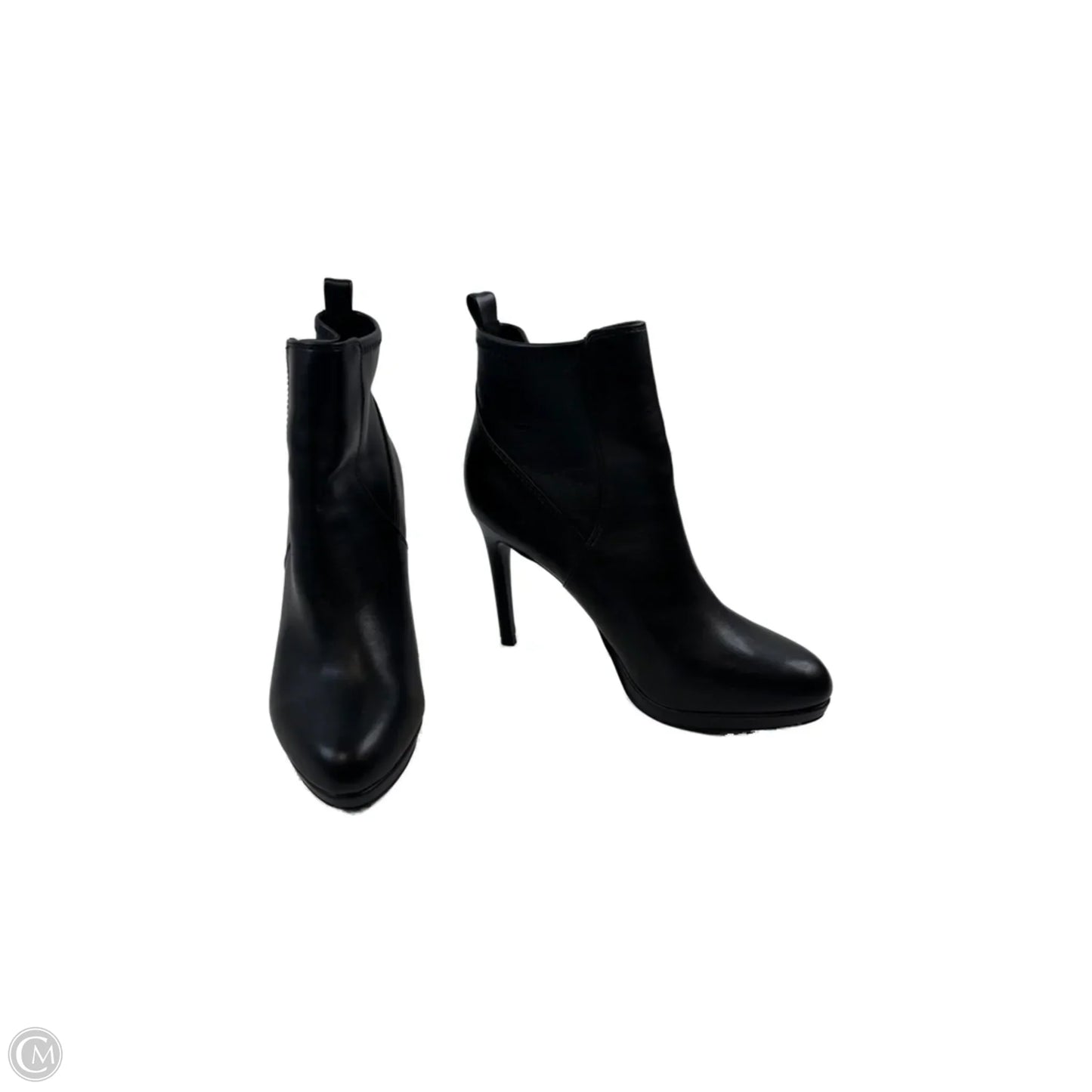 Boots Ankle Heels By Nine West Apparel In Black, Size: 8