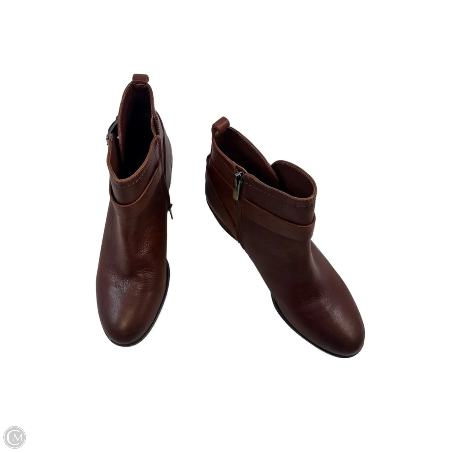 Boots Ankle Heels By Vince Camuto In Brown, Size: 8.5