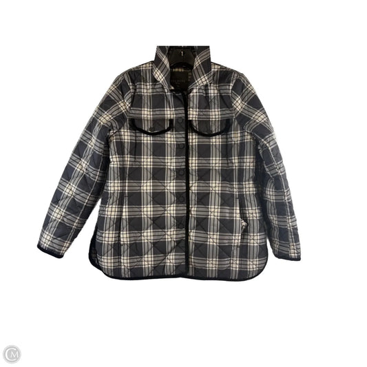 Jacket Puffer & Quilted By Talbots In Black & White, Size: Sp