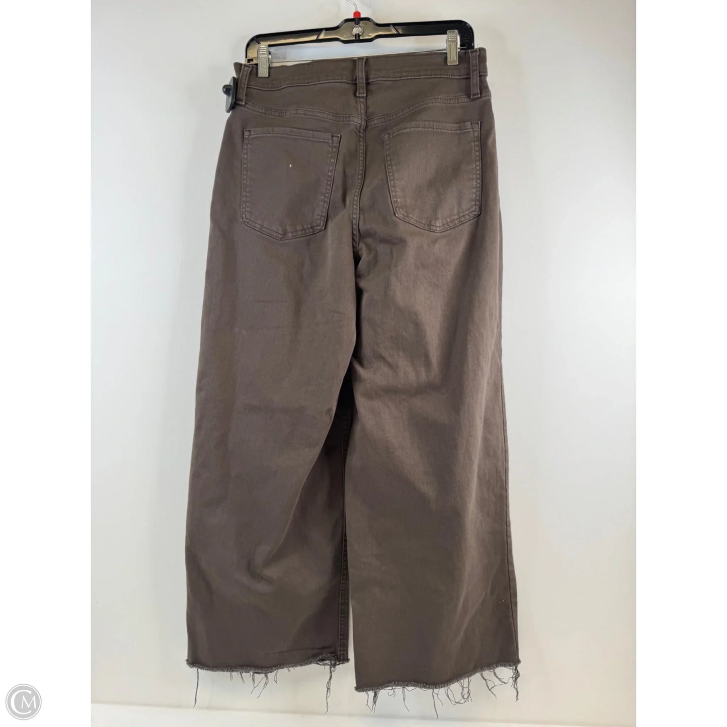 Jeans Wide Leg By Banana Republic In Brown Denim, Size: 6