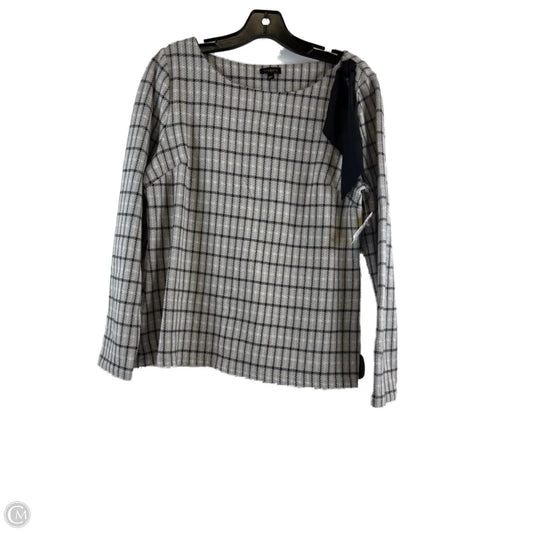 Top Long Sleeve By Talbots In Black & Grey, Size: M