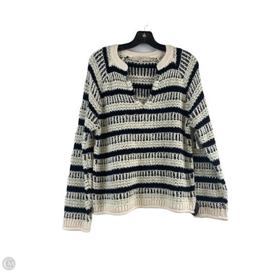 Sweater By Loft In Black & White, Size: S