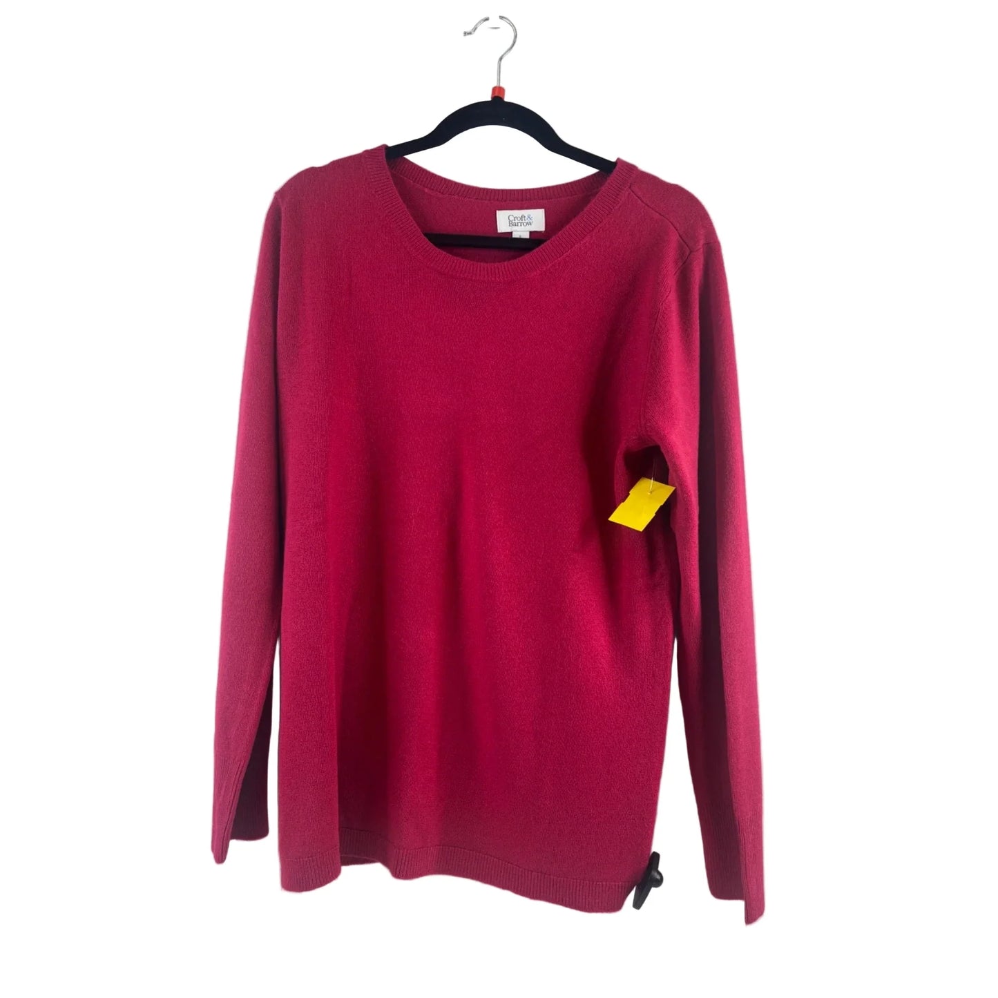 Sweater By Croft And Barrow In Red, Size: L