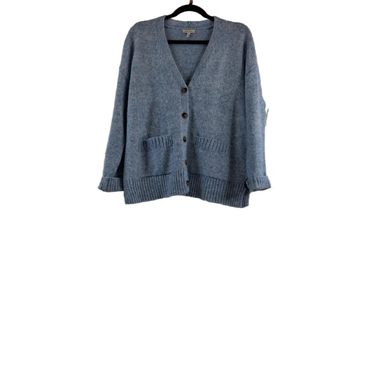 Sweater Cardigan By Ella Moss In Blue, Size: M