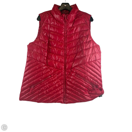 Vest Puffer & Quilted By Talbots In Red, Size: 1x