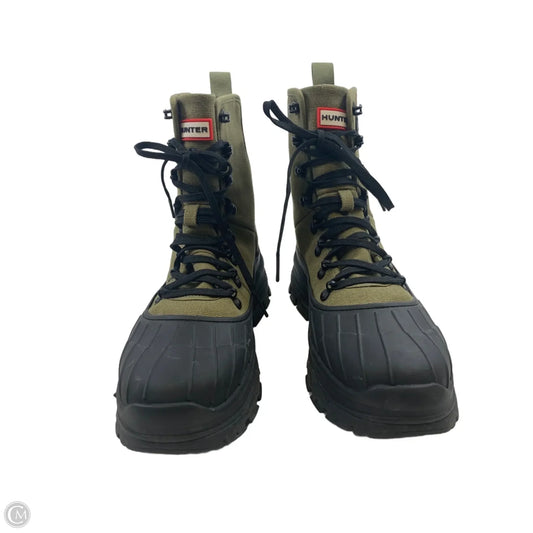 Boots Combat By Hunter In Green, Size: 6.5
