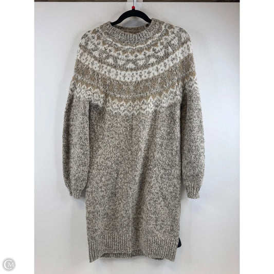 Dress Sweater By Loft In Beige, Size: M