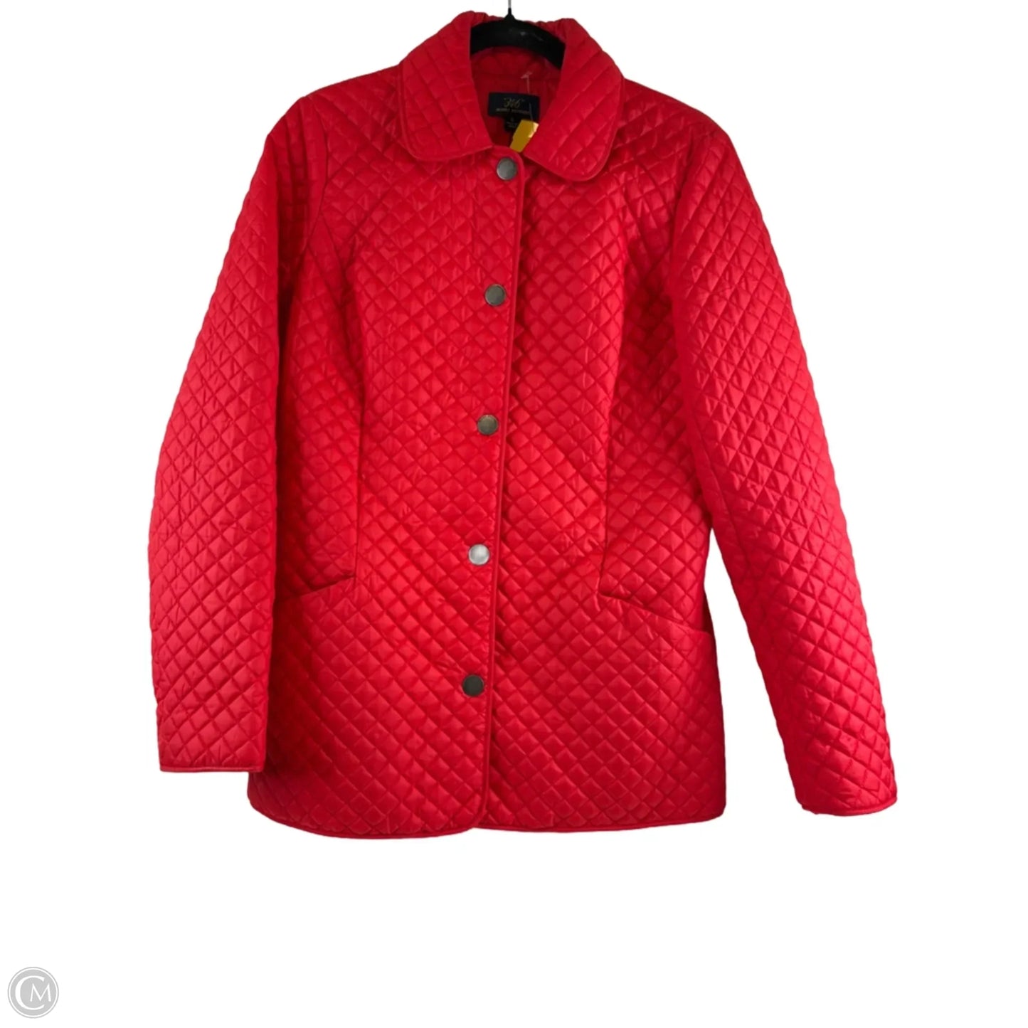 Jacket Puffer & Quilted By Brooks Brothers In Red, Size: S