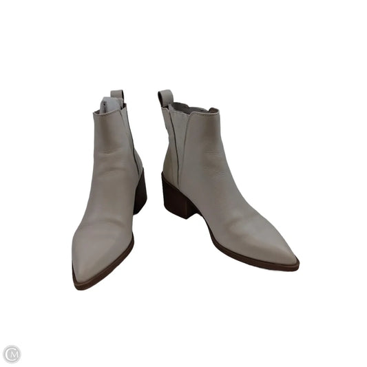 Boots Ankle Heels By Steve Madden In Ivory, Size: 8
