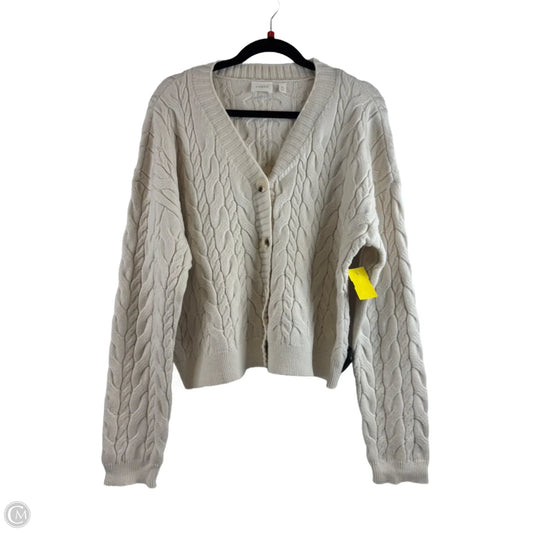 Sweater Cardigan By Cyrus In Cream, Size: Xl