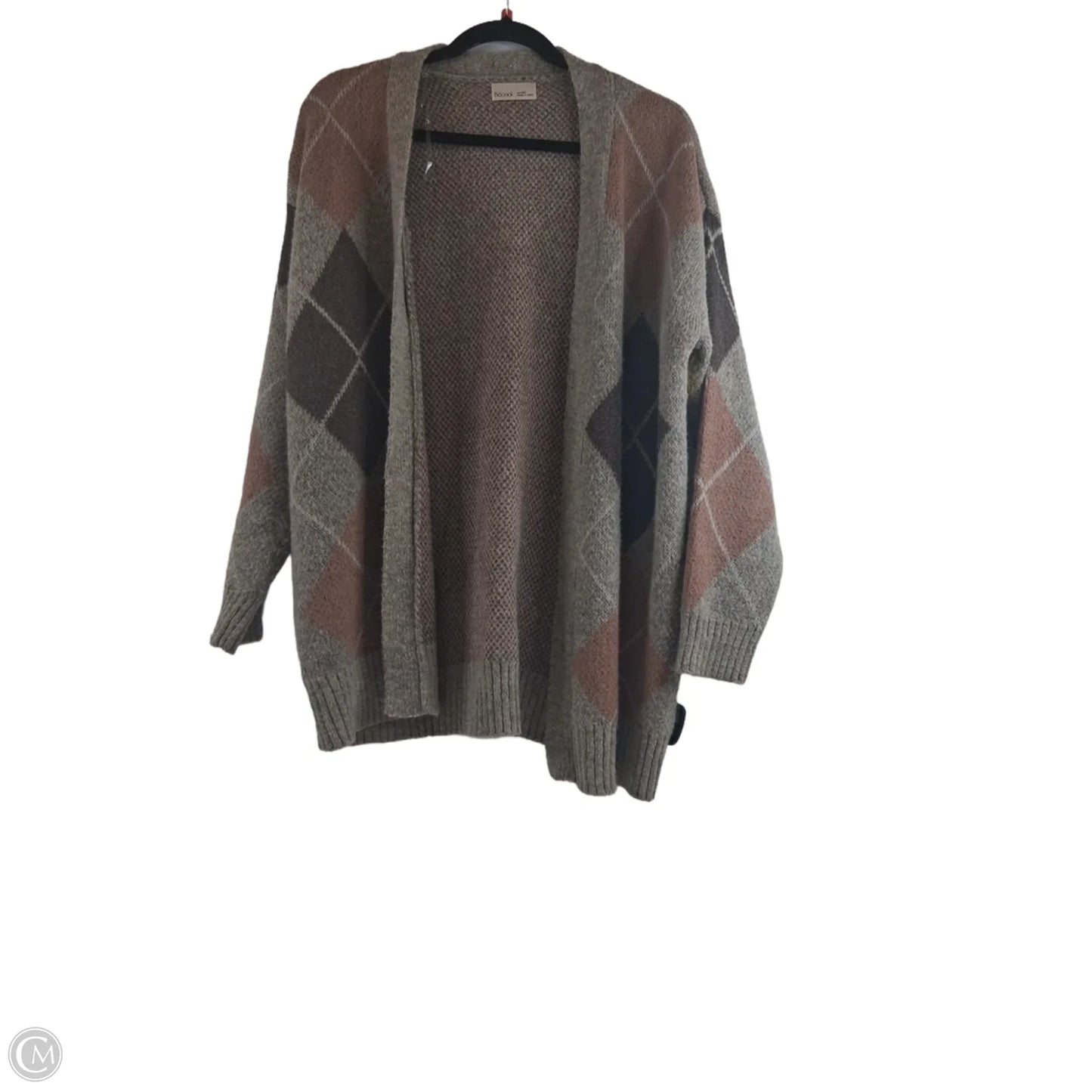 Sweater Cardigan By Be Cool In Brown, Size: L