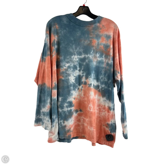 Top Long Sleeve By We The Free In Blue & Pink, Size: M