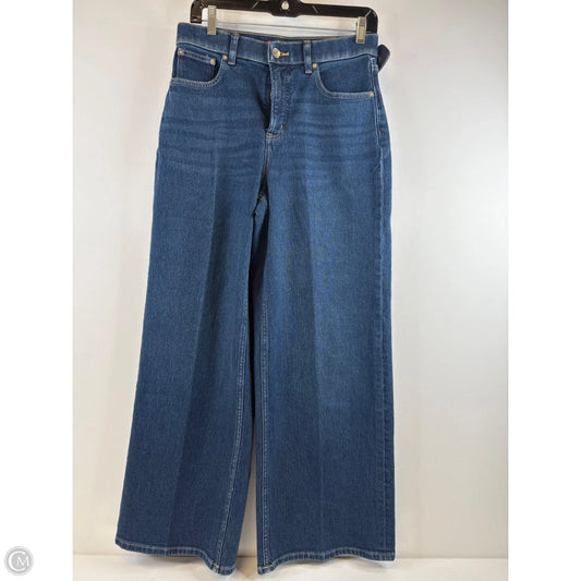 Jeans Wide Leg By Spanx In Blue Denim, Size: 8