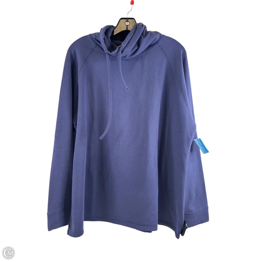 Athletic Top Long Sleeve Collar By 32 Degrees In Purple, Size: Xxl