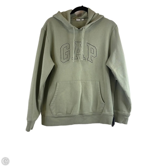 Sweatshirt Hoodie By Gap In Green, Size: M