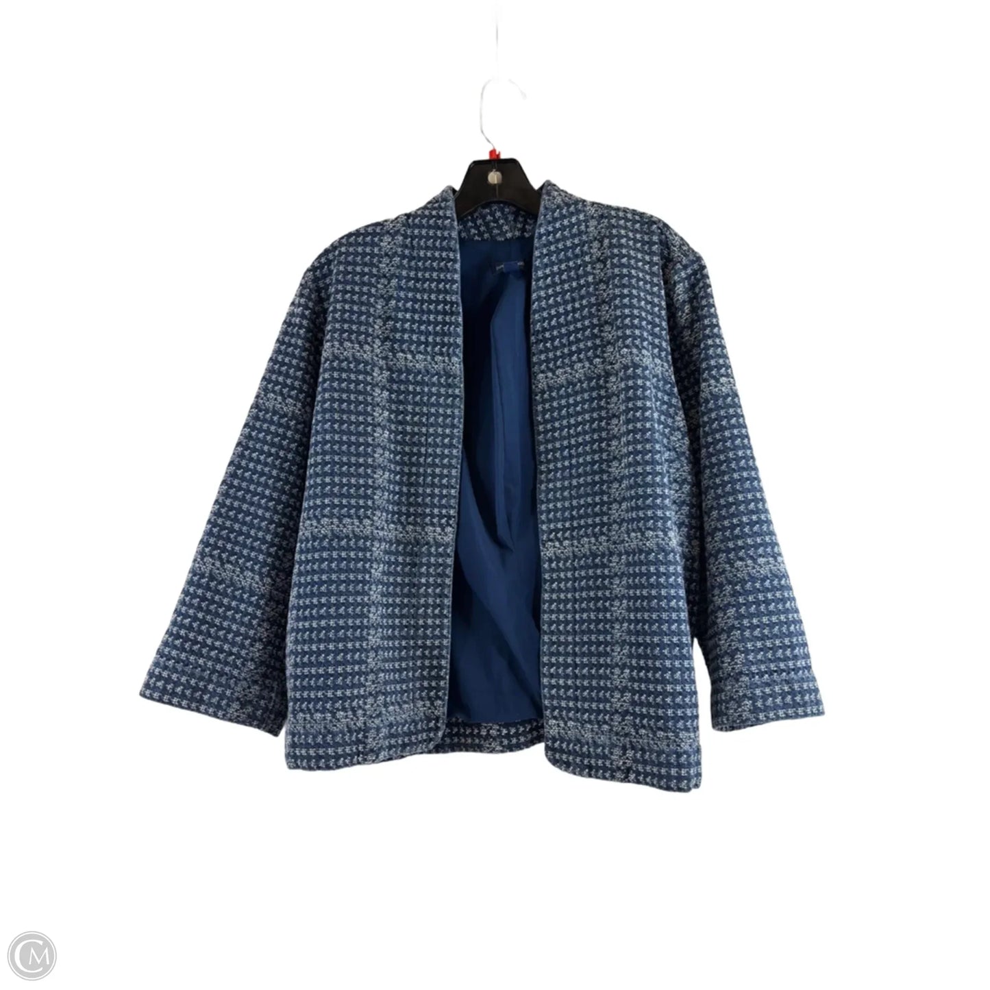 Blazer By Pure Jill In Blue & White, Size: M