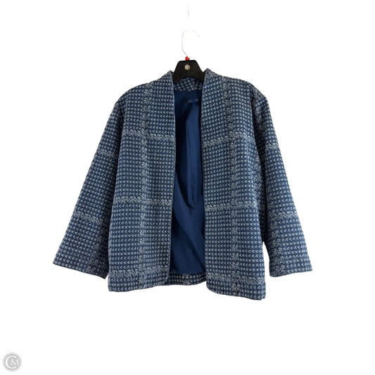 Blazer By Pure Jill In Blue & White, Size: M