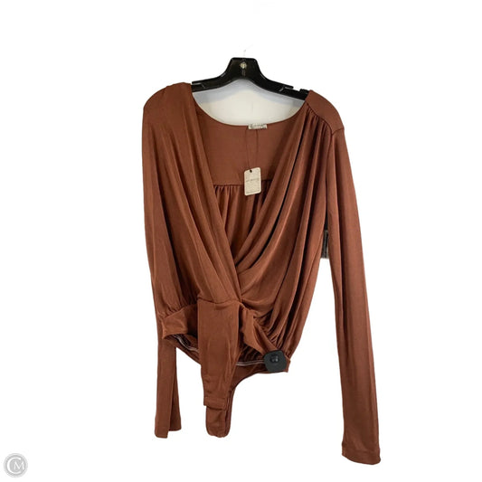 Bodysuit By Free People In Bronze, Size: M