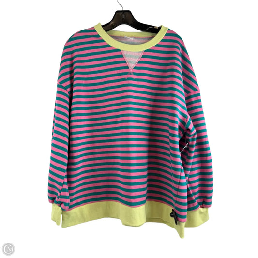 Top Long Sleeve By Clothes Mentor In Blue & Pink, Size: Xl