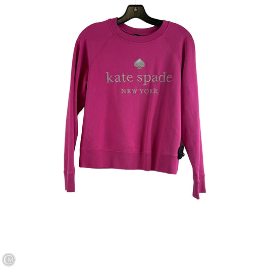 Sweatshirt Designer By Kate Spade In Pink, Size: S