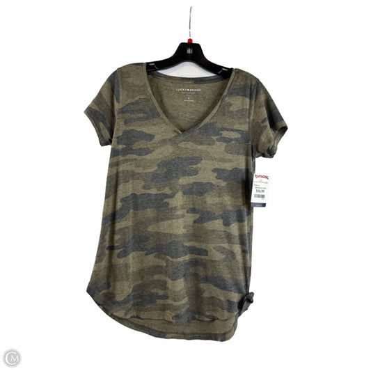 Top Short Sleeve Basic By Lucky Brand In Camouflage Print, Size: S