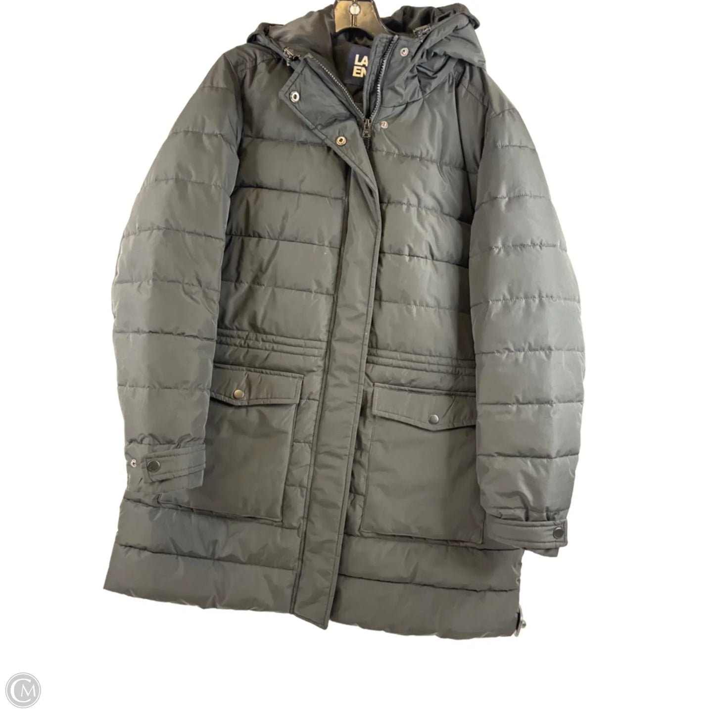 Coat Puffer & Quilted By Lands End In Black, Size: Xl