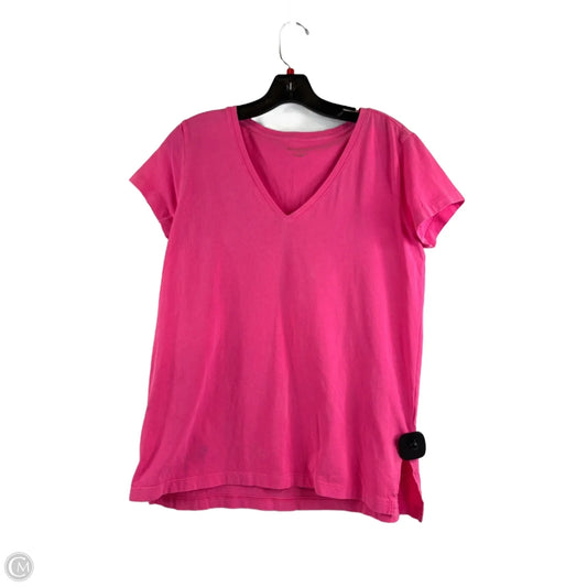 Top Short Sleeve Designer By Lilly Pulitzer In Pink, Size: S