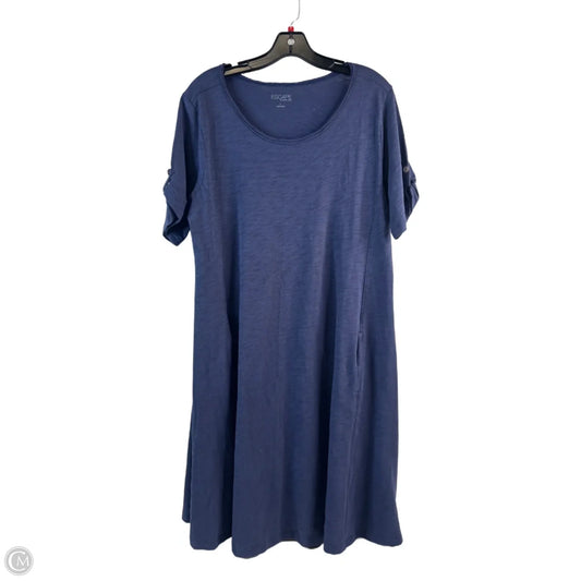Dress Casual Midi By Clothes Mentor In Purple, Size: L