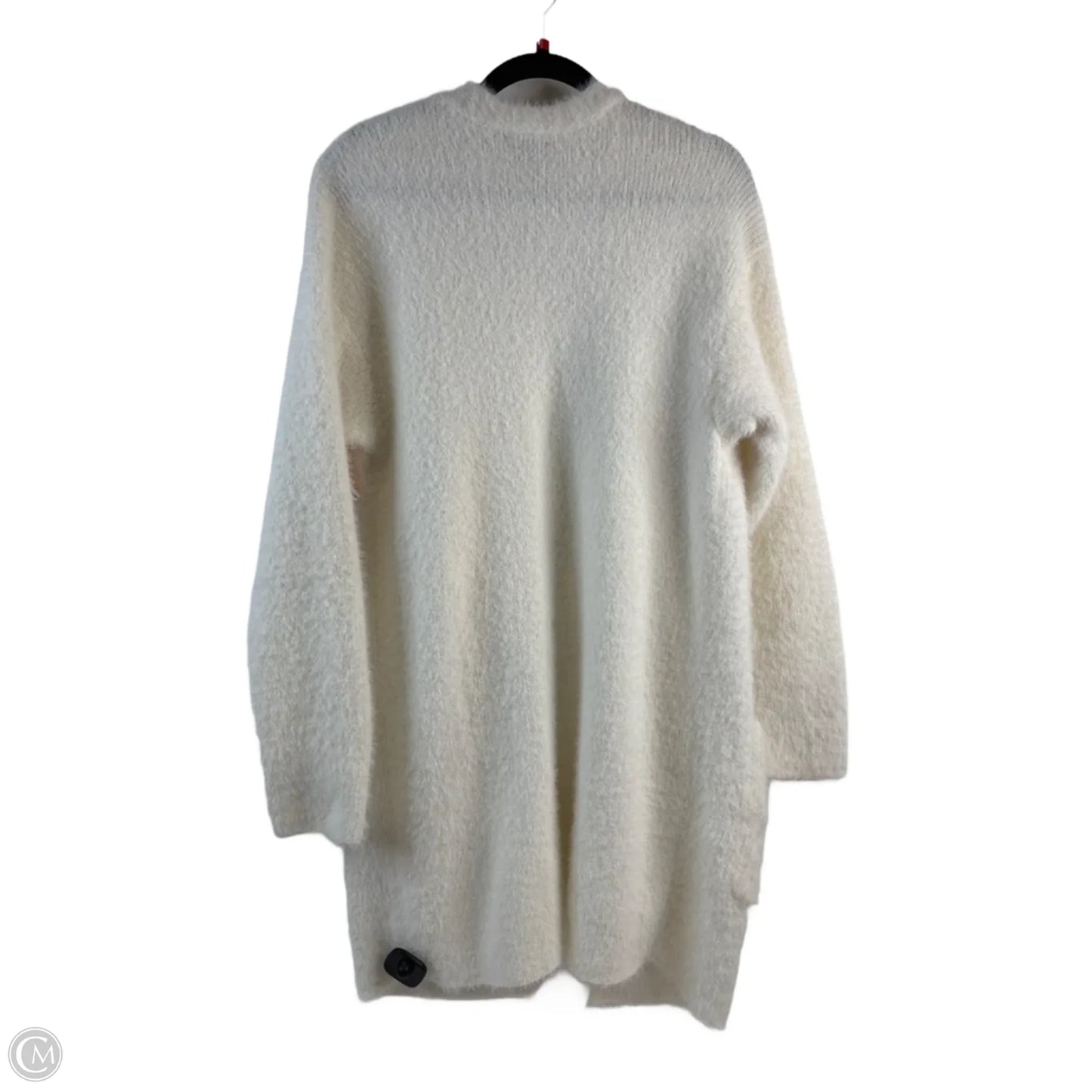 Sweater Cardigan By Clothes Mentor In White, Size: M