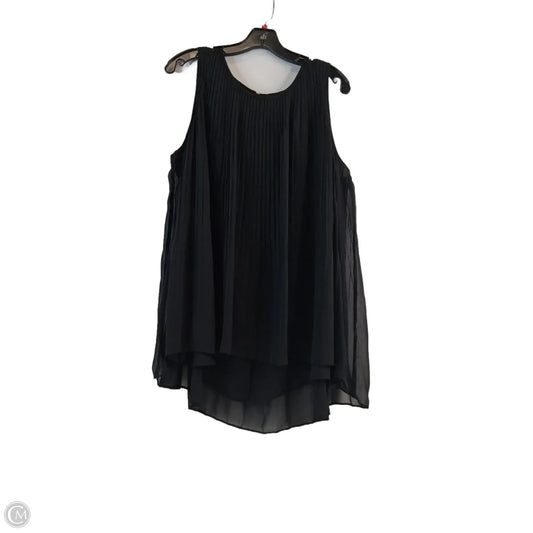 Top Sleeveless By Apt 9 In Black, Size: 1x