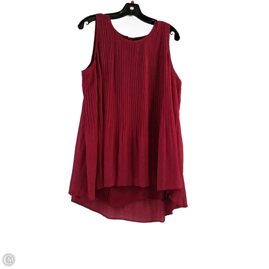 Top Sleeveless By Apt 9 In Pink, Size: 1x