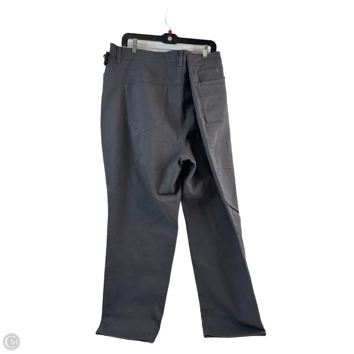 Jeans Straight By Gloria Vanderbilt In Grey Denim, Size: 22