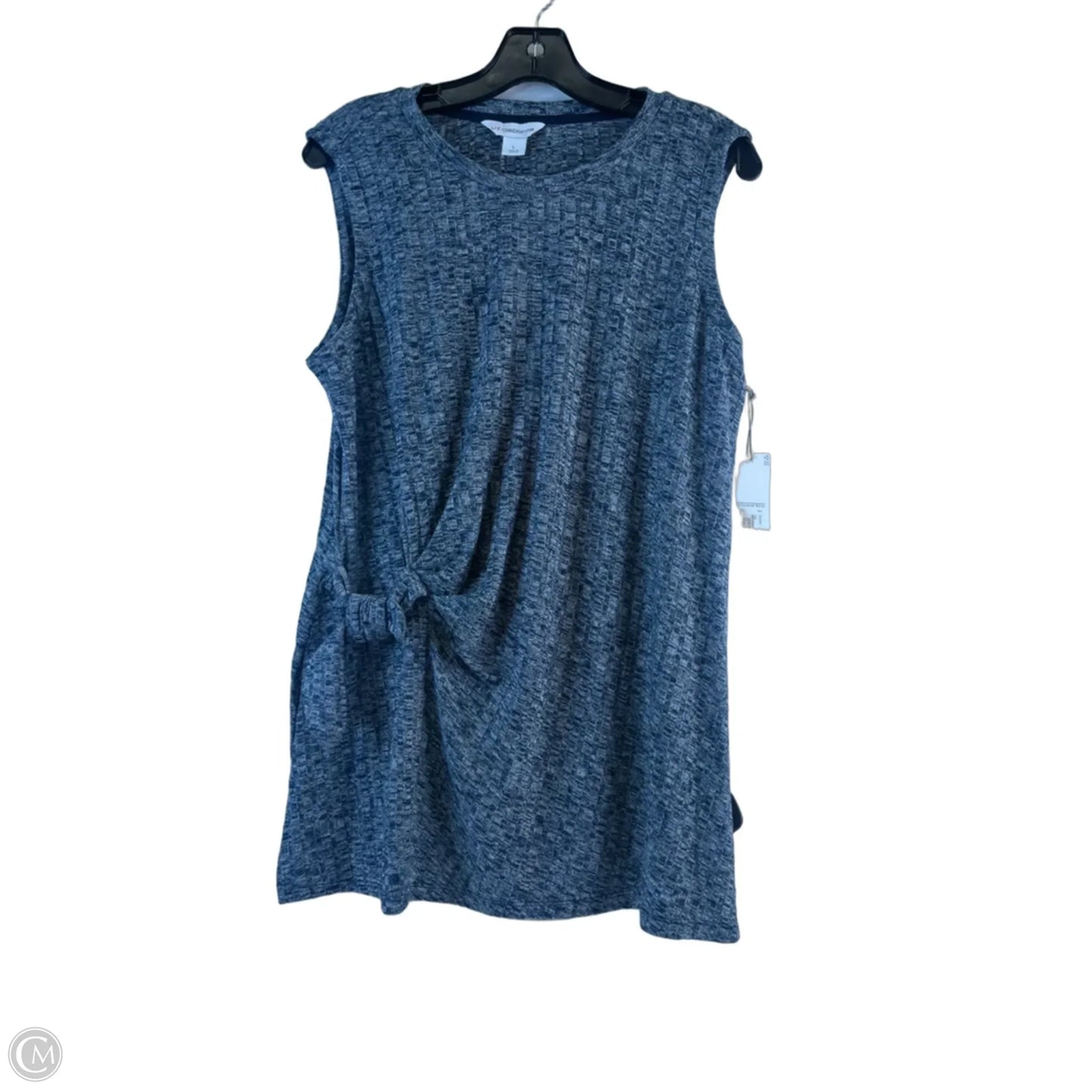 Top Sleeveless By Liz Claiborne In Navy, Size: L
