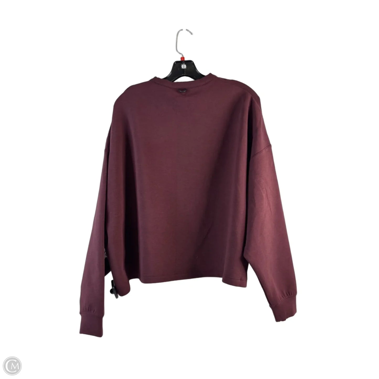 Sweatshirt Crewneck By Nike Apparel In Maroon, Size: S