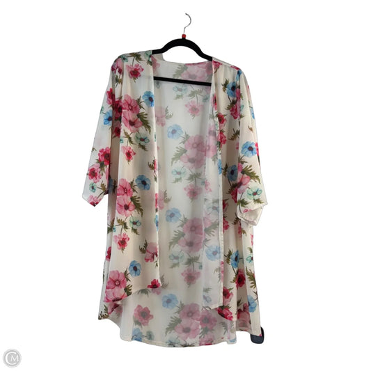 Kimono By Clothes Mentor In Floral Print, Size: S