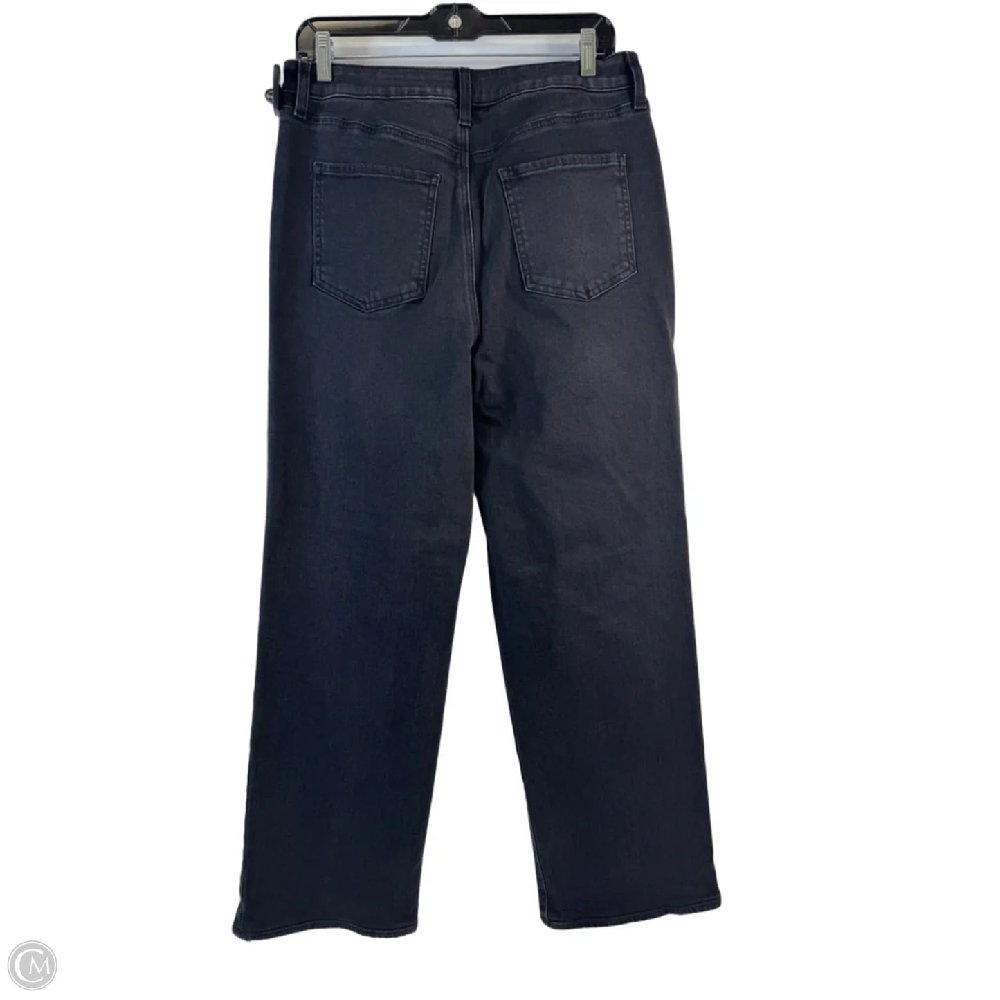 Jeans Straight By Chicos In Black Denim, Size: 10