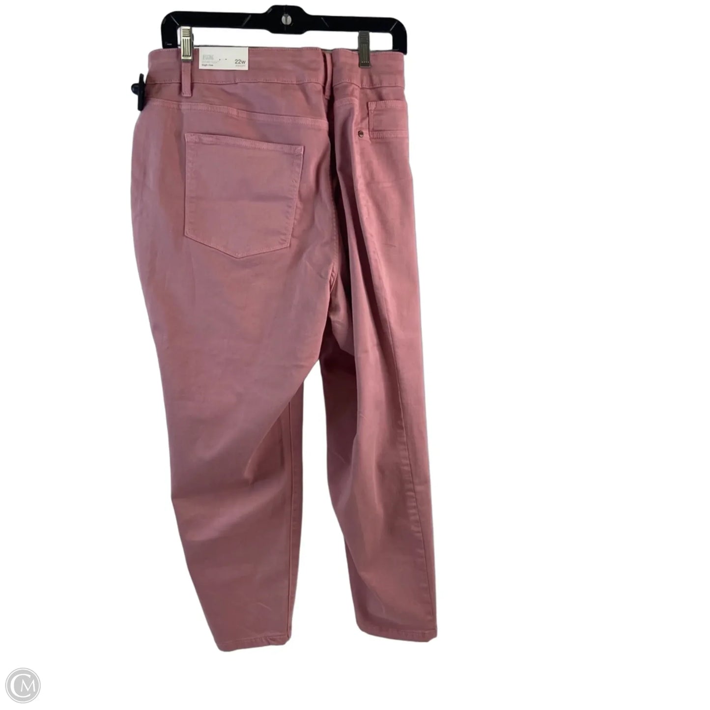 Jeans Jeggings By Maurices In Pink Denim, Size: 22