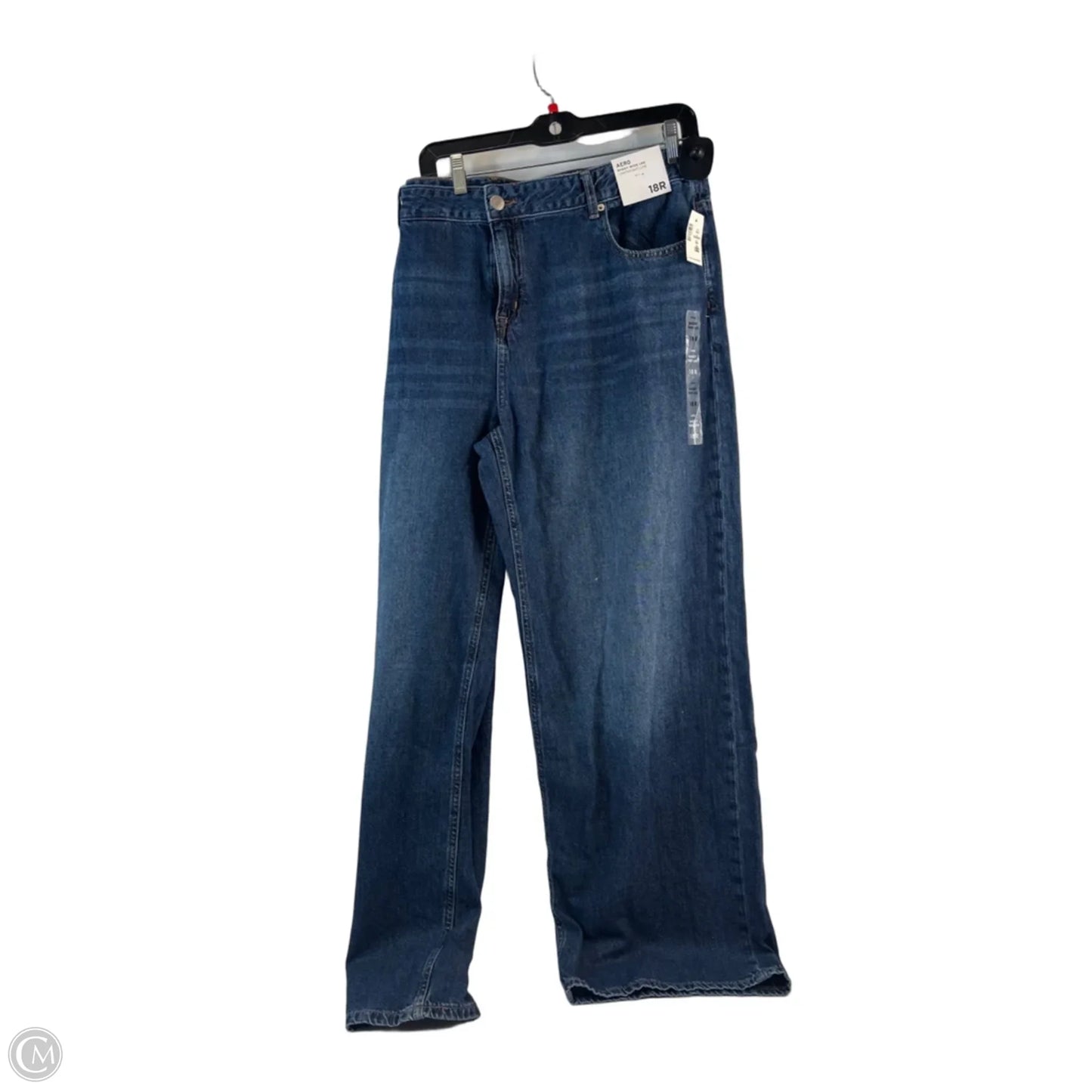 Jeans Wide Leg By Aeropostale In Blue Denim, Size: 18