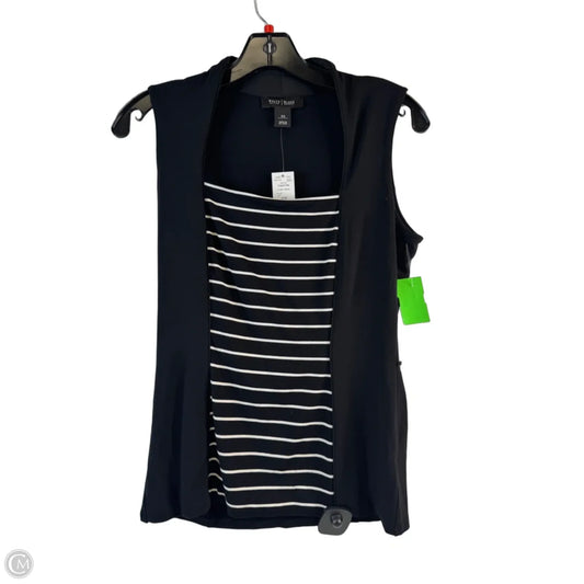 Top Sleeveless Basic By White House Black Market In Black & White, Size: Xs