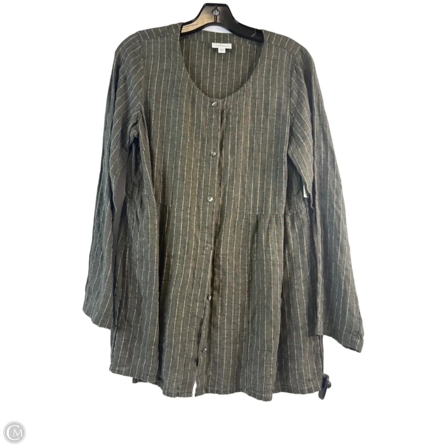 Top Long Sleeve By Pure Jill In Green, Size: S
