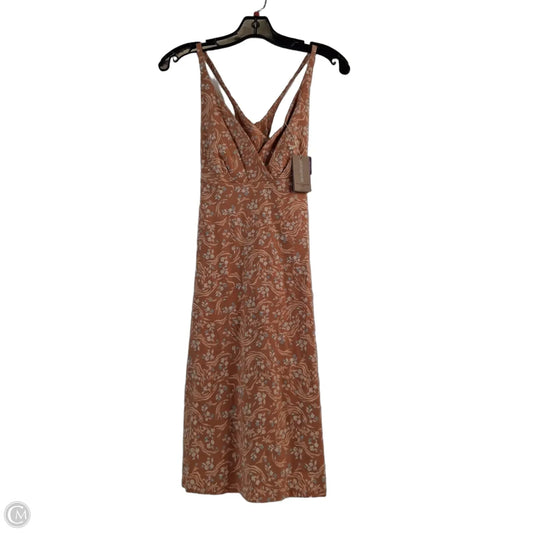 Dress Casual Midi By Patagonia In Orange, Size: S