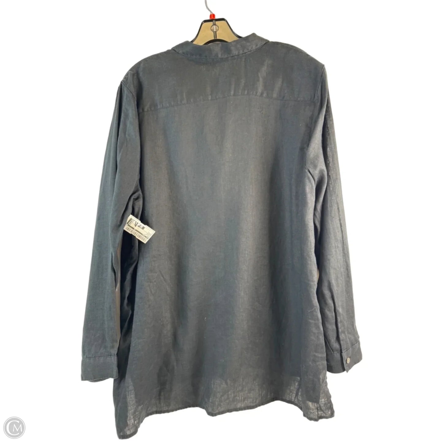 Top Long Sleeve By J. Jill In Black, Size: L