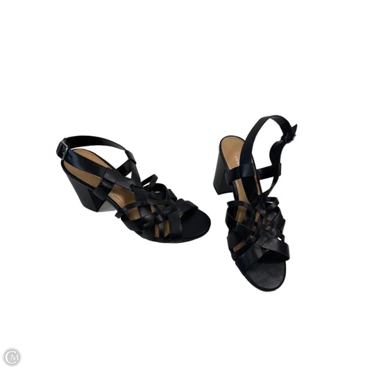 Sandals Heels Block By Lc Lauren Conrad In Black, Size: 11