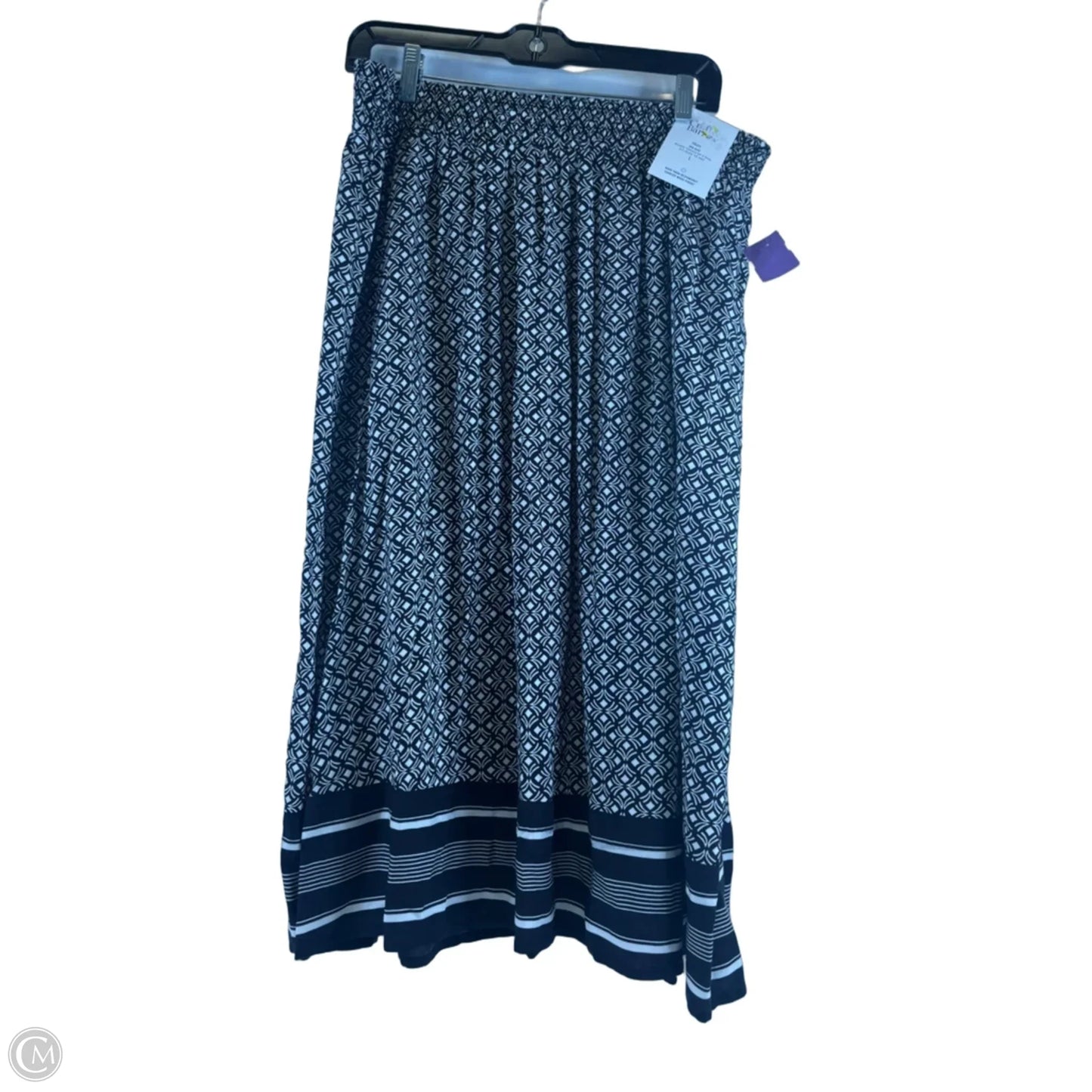 Skirt Midi By Croft And Barrow In Black & White, Size: 12