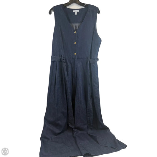 Jumpsuit By Nine West Apparel In Blue Denim, Size: Xl