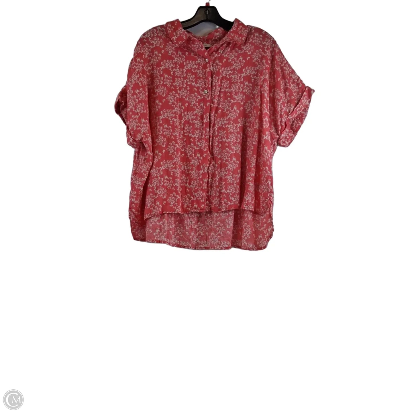 Top Short Sleeve Basic By Rachel Zoe In Red & White, Size: L