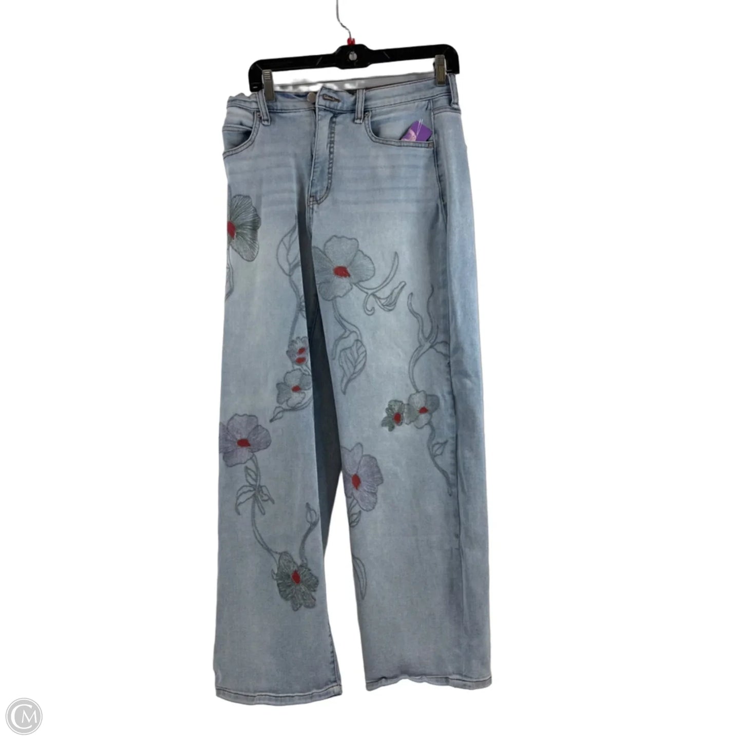 Jeans Wide Leg By Jessica Simpson In Blue Denim, Size: 2